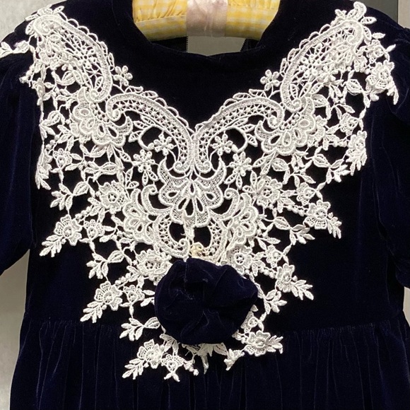 Vintage 1993 EUC (wore 1x) Jessica McClintock (made from pattern) Girls size 5 - Picture 3 of 15